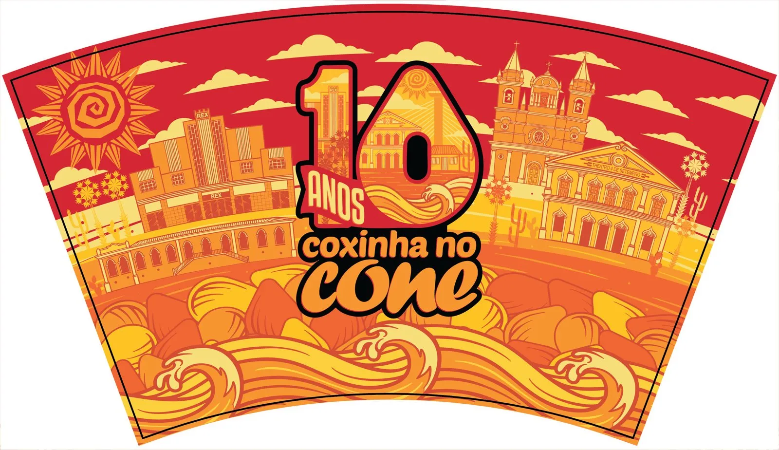 Coxinha no Cone 10 anos