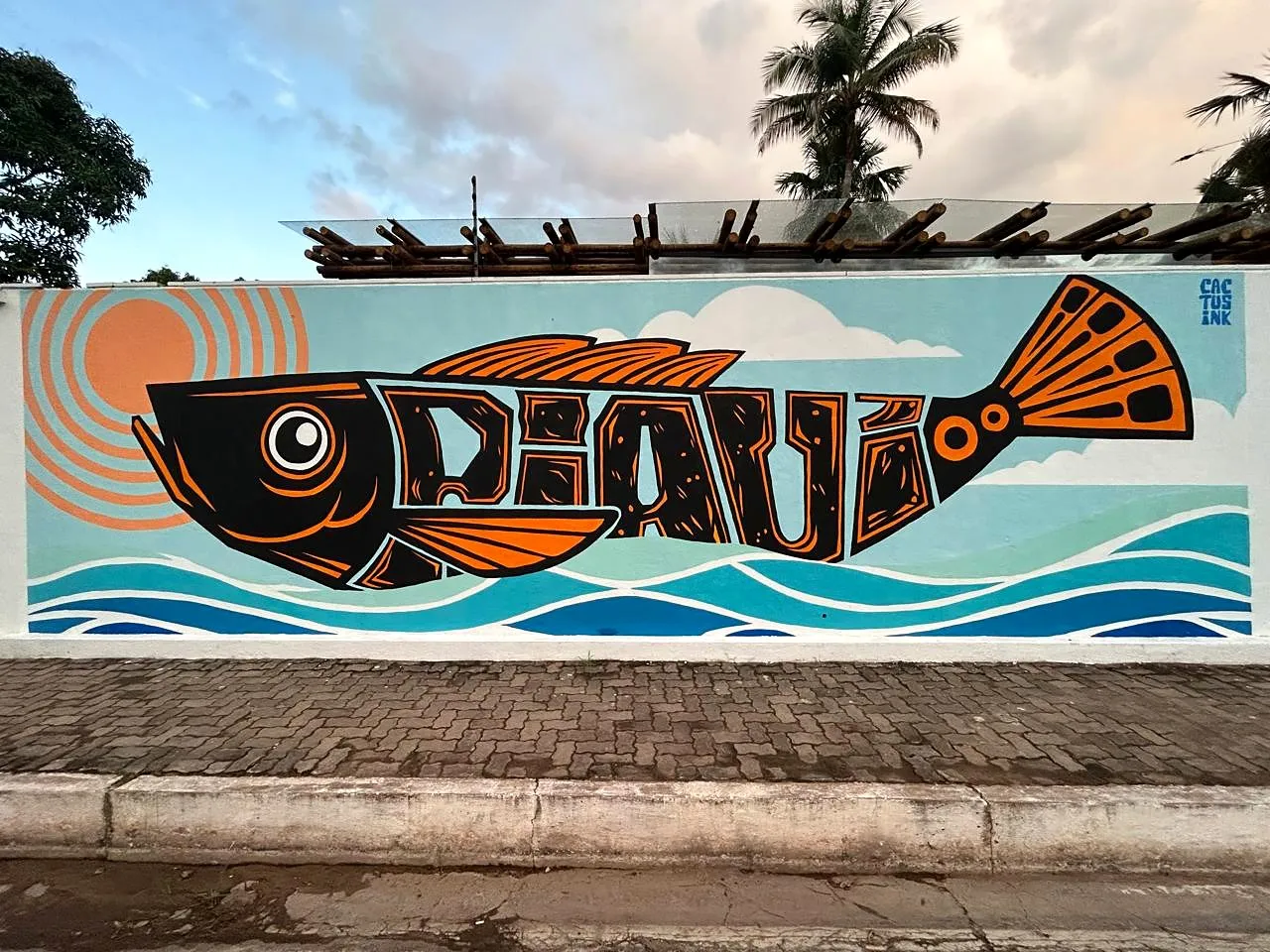 Peixe Piauí, muro de rua, Teresina